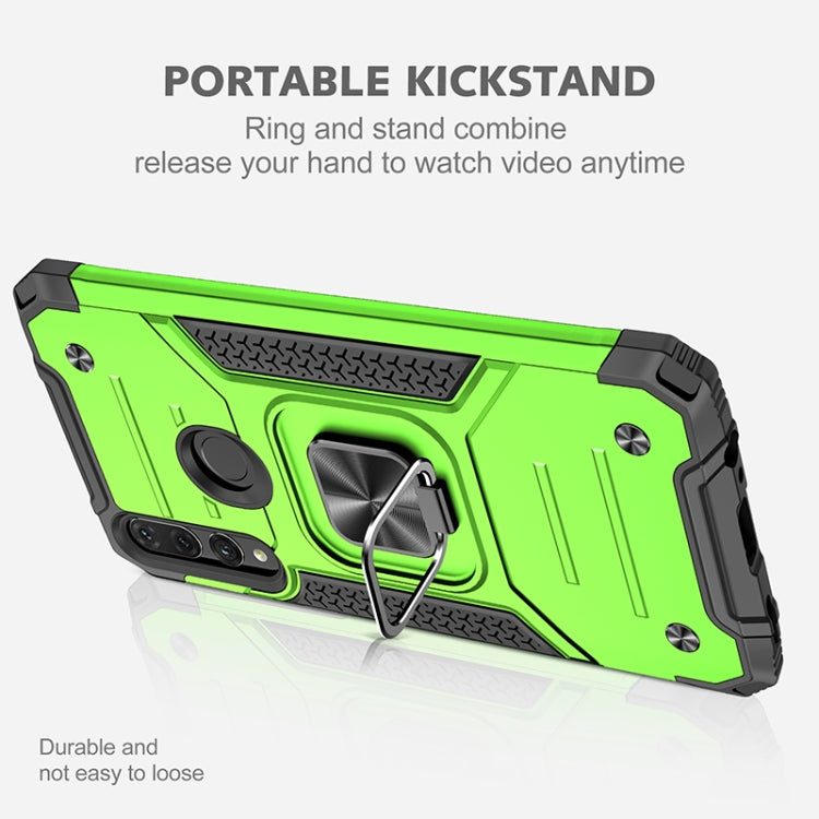 For Huawei Y9 Prime(2019) / P Smart Z Magnetic Armor Shockproof TPU + PC Case with Metal Ring Holder