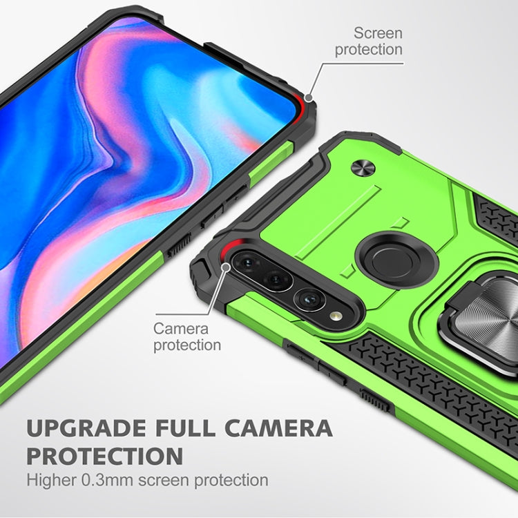 For Huawei Y9 Prime(2019) / P Smart Z Magnetic Armor Shockproof TPU + PC Case with Metal Ring Holder