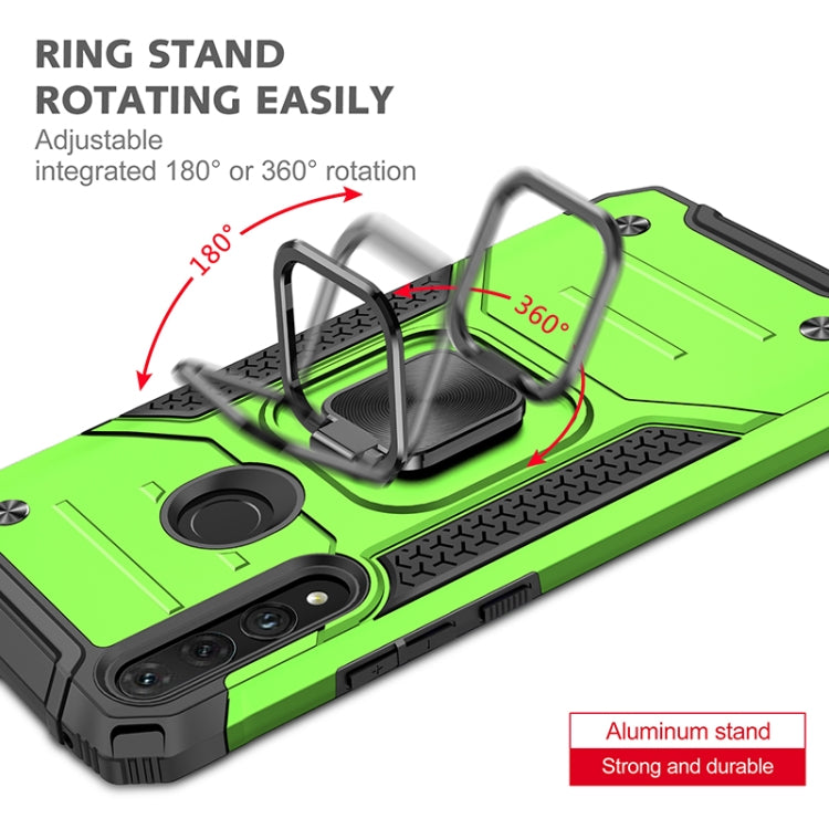 For Huawei Y9 Prime(2019) / P Smart Z Magnetic Armor Shockproof TPU + PC Case with Metal Ring Holder
