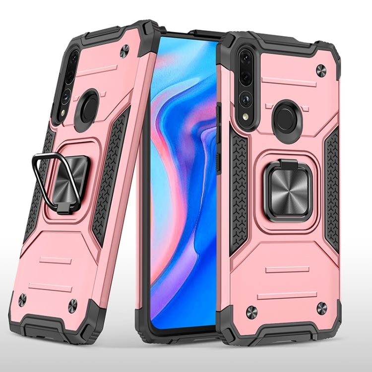 For Huawei Y9 Prime(2019) / P Smart Z Magnetic Armor Shockproof TPU + PC Case with Metal Ring Holder