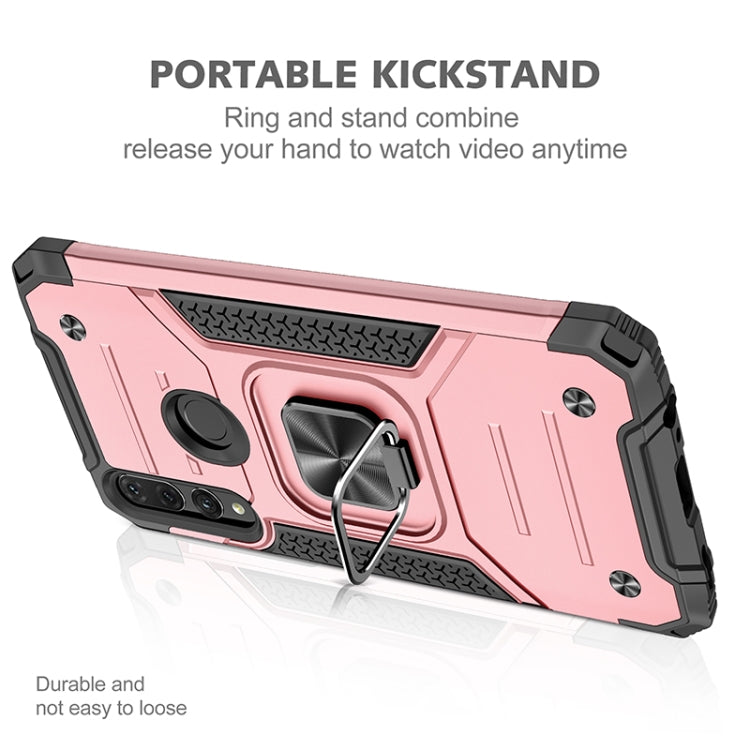 For Huawei Y9 Prime(2019) / P Smart Z Magnetic Armor Shockproof TPU + PC Case with Metal Ring Holder