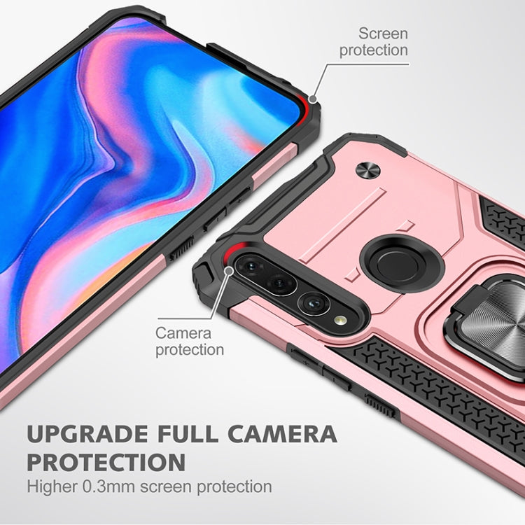 For Huawei Y9 Prime(2019) / P Smart Z Magnetic Armor Shockproof TPU + PC Case with Metal Ring Holder