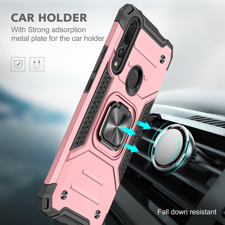 For Huawei Y9 Prime(2019) / P Smart Z Magnetic Armor Shockproof TPU + PC Case with Metal Ring Holder