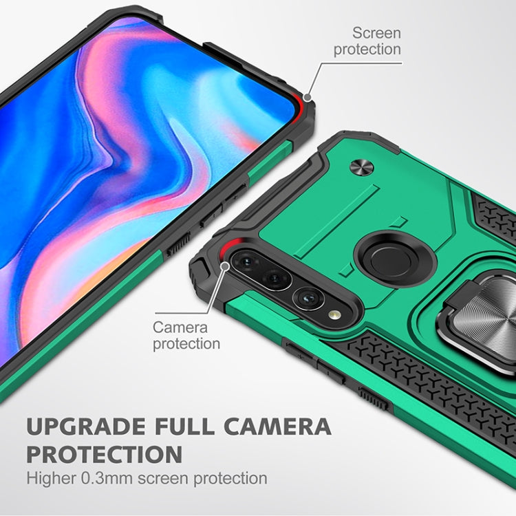 For Huawei Y9 Prime(2019) / P Smart Z Magnetic Armor Shockproof TPU + PC Case with Metal Ring Holder