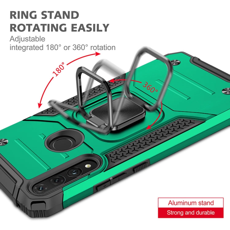 For Huawei Y9 Prime(2019) / P Smart Z Magnetic Armor Shockproof TPU + PC Case with Metal Ring Holder