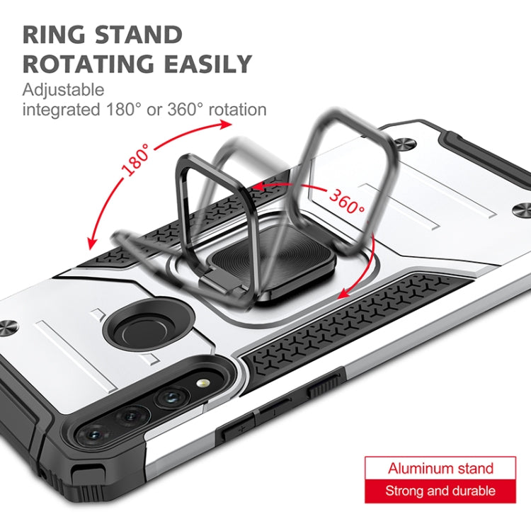For Huawei Y9 Prime(2019) / P Smart Z Magnetic Armor Shockproof TPU + PC Case with Metal Ring Holder