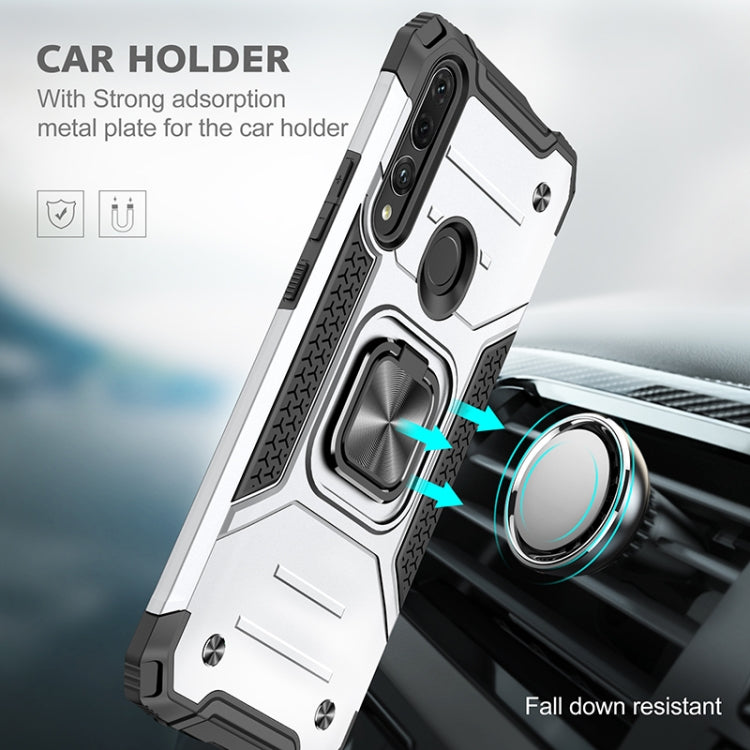 For Huawei Y9 Prime(2019) / P Smart Z Magnetic Armor Shockproof TPU + PC Case with Metal Ring Holder