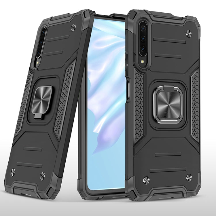 For Huawei Y9s Magnetic Armor Shockproof TPU + PC Case with Metal Ring Holder