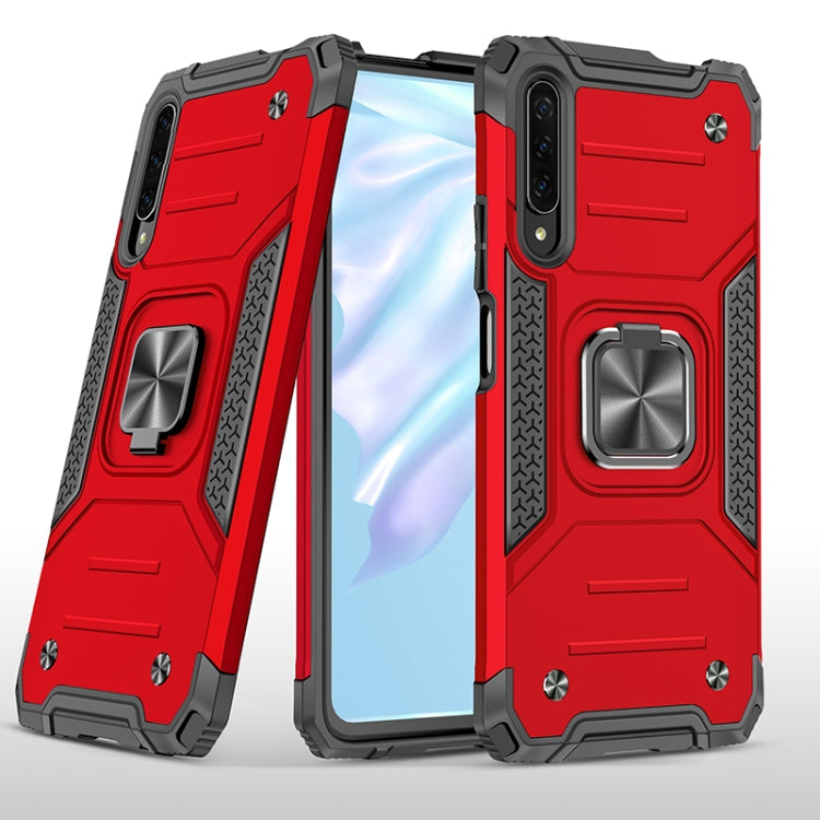For Huawei Y9s Magnetic Armor Shockproof TPU + PC Case with Metal Ring Holder