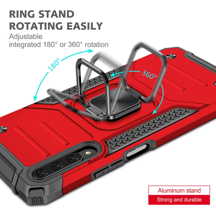 For Huawei Y9s Magnetic Armor Shockproof TPU + PC Case with Metal Ring Holder
