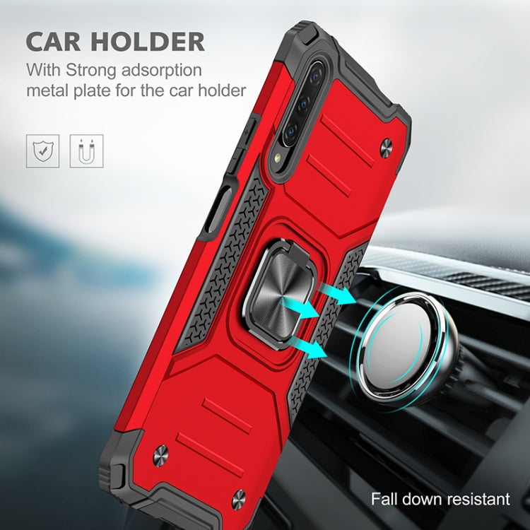For Huawei Y9s Magnetic Armor Shockproof TPU + PC Case with Metal Ring Holder