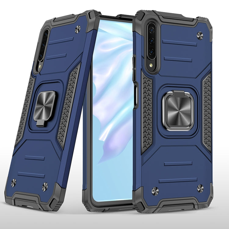 For Huawei Y9s Magnetic Armor Shockproof TPU + PC Case with Metal Ring Holder