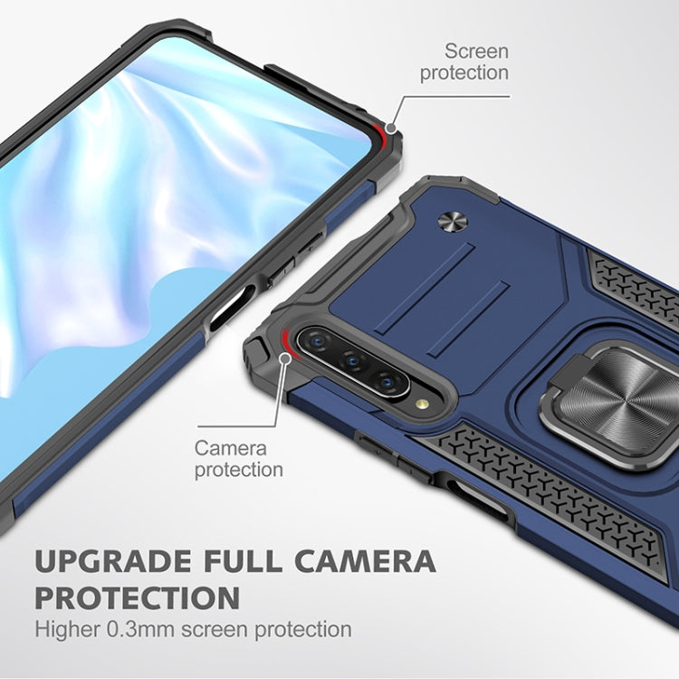 For Huawei Y9s Magnetic Armor Shockproof TPU + PC Case with Metal Ring Holder