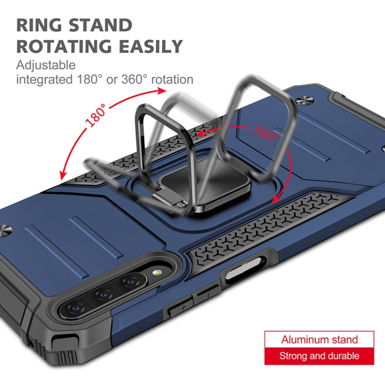 For Huawei Y9s Magnetic Armor Shockproof TPU + PC Case with Metal Ring Holder