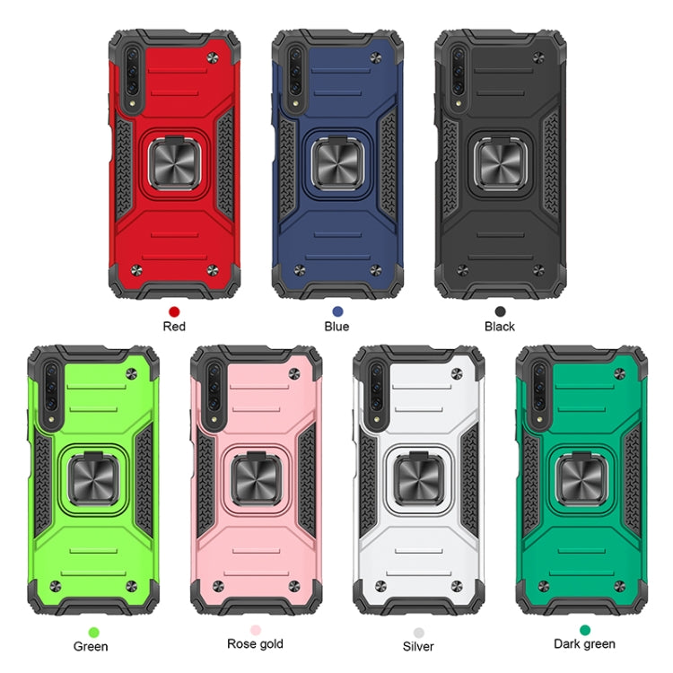 For Huawei Y9s Magnetic Armor Shockproof TPU + PC Case with Metal Ring Holder