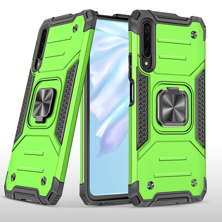 For Huawei Y9s Magnetic Armor Shockproof TPU + PC Case with Metal Ring Holder