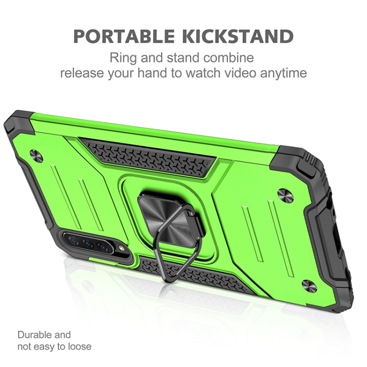 For Huawei Y9s Magnetic Armor Shockproof TPU + PC Case with Metal Ring Holder