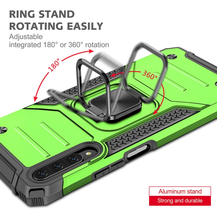 For Huawei Y9s Magnetic Armor Shockproof TPU + PC Case with Metal Ring Holder