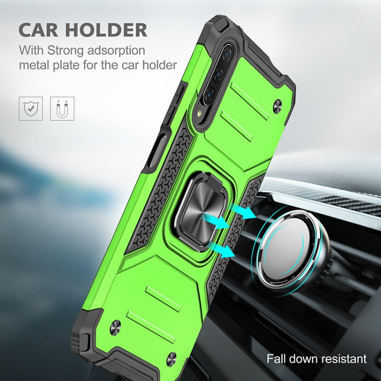 For Huawei Y9s Magnetic Armor Shockproof TPU + PC Case with Metal Ring Holder
