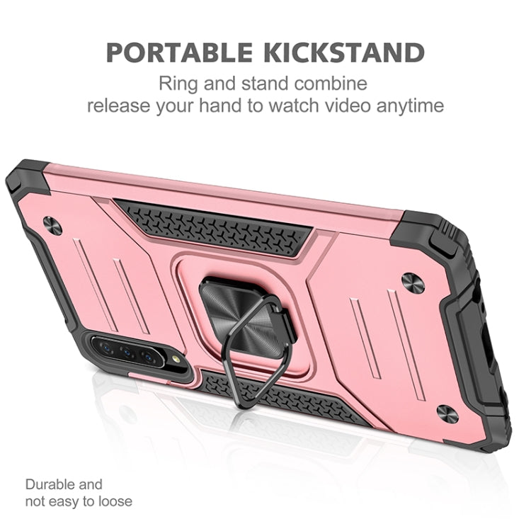 For Huawei Y9s Magnetic Armor Shockproof TPU + PC Case with Metal Ring Holder