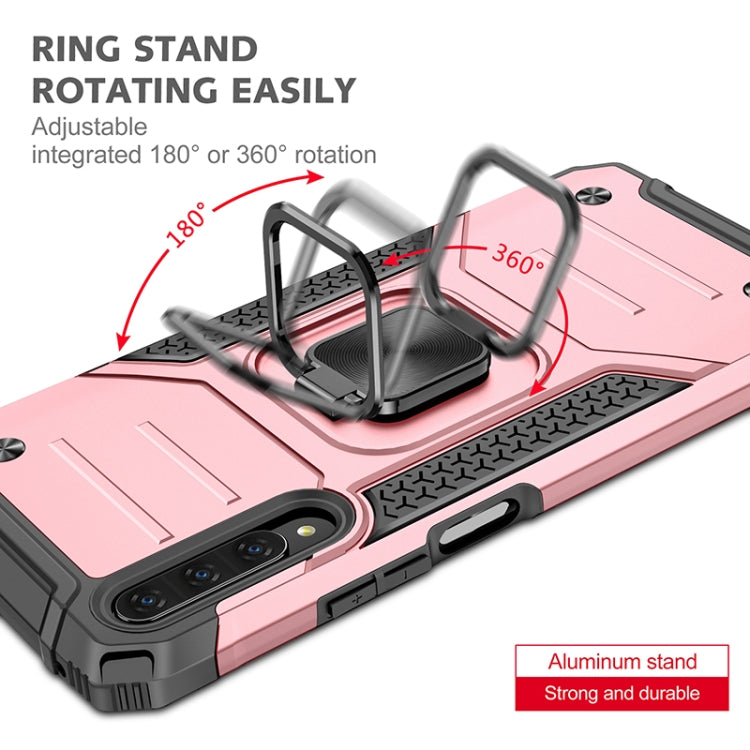 For Huawei Y9s Magnetic Armor Shockproof TPU + PC Case with Metal Ring Holder