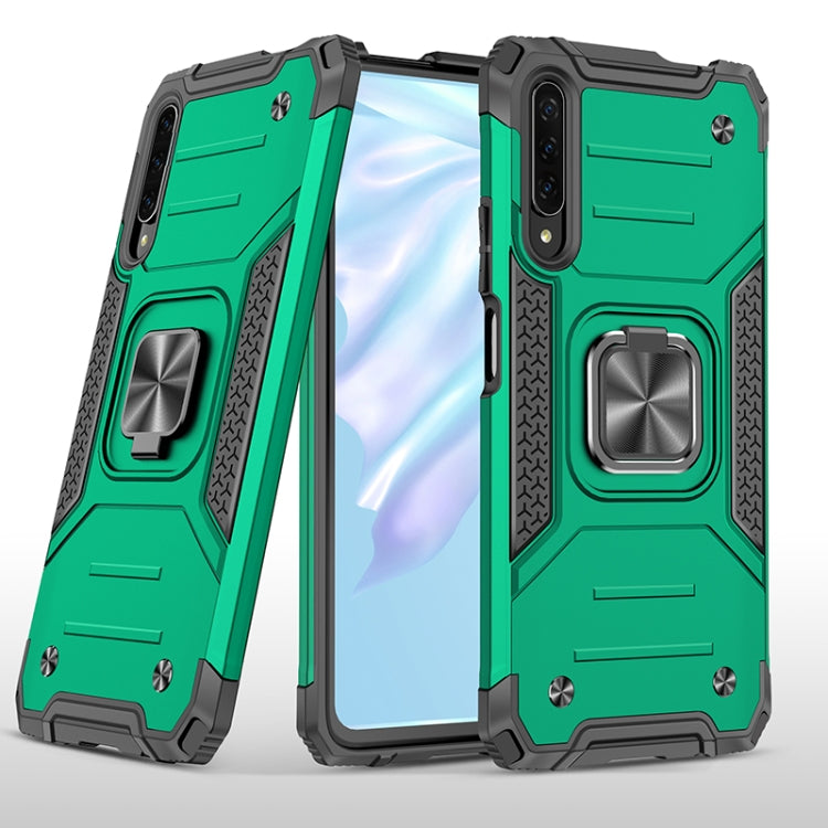 For Huawei Y9s Magnetic Armor Shockproof TPU + PC Case with Metal Ring Holder