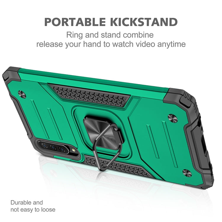 For Huawei Y9s Magnetic Armor Shockproof TPU + PC Case with Metal Ring Holder