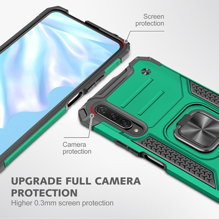 For Huawei Y9s Magnetic Armor Shockproof TPU + PC Case with Metal Ring Holder