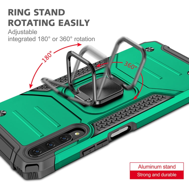 For Huawei Y9s Magnetic Armor Shockproof TPU + PC Case with Metal Ring Holder