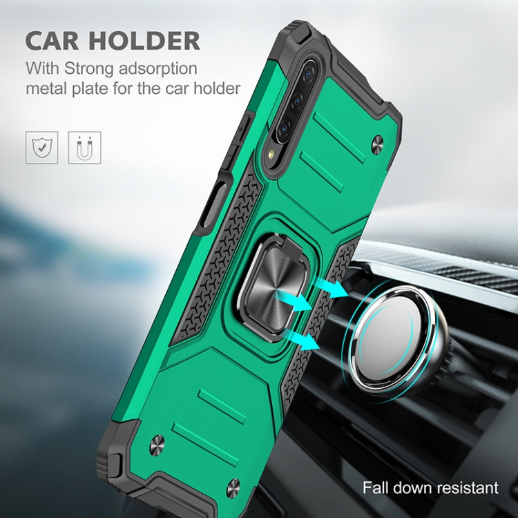 For Huawei Y9s Magnetic Armor Shockproof TPU + PC Case with Metal Ring Holder