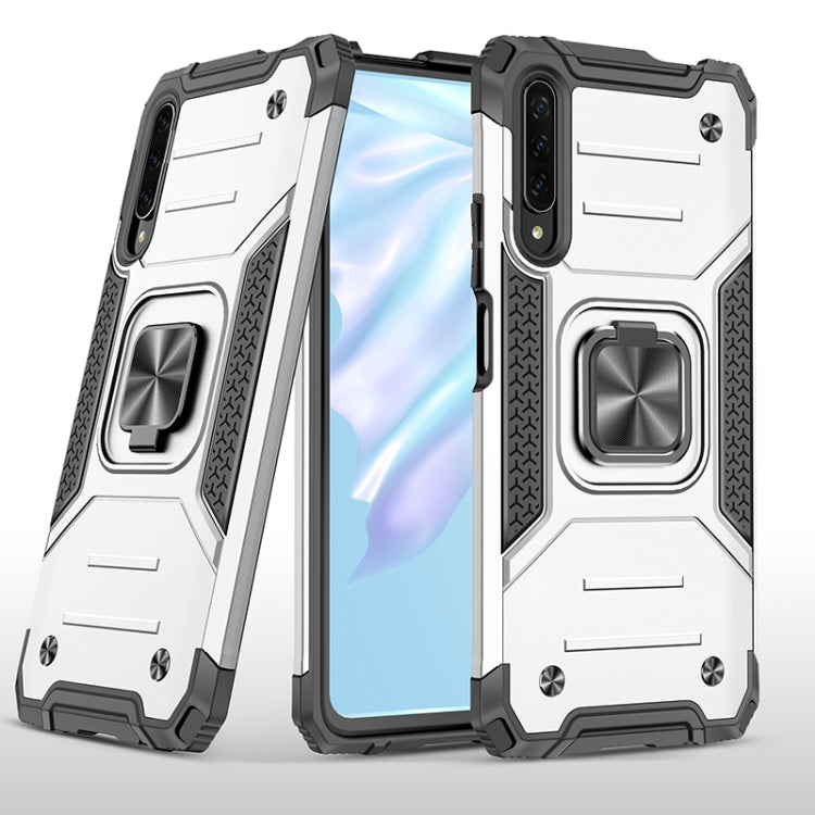 For Huawei Y9s Magnetic Armor Shockproof TPU + PC Case with Metal Ring Holder