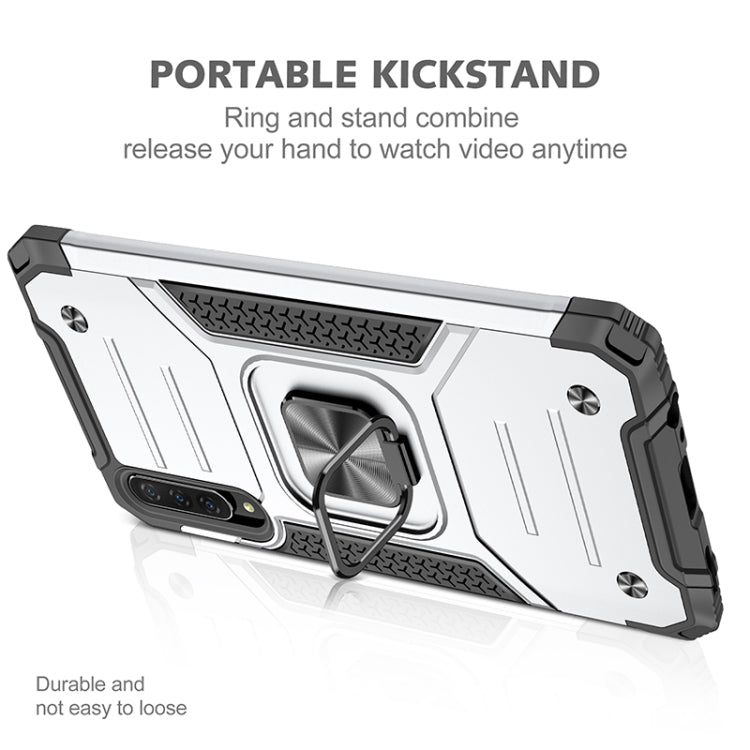 For Huawei Y9s Magnetic Armor Shockproof TPU + PC Case with Metal Ring Holder