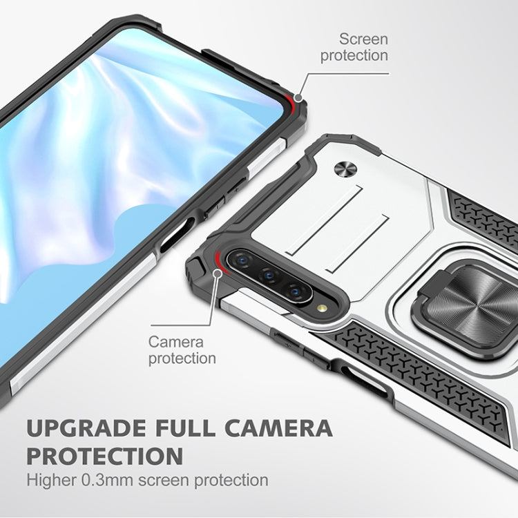 For Huawei Y9s Magnetic Armor Shockproof TPU + PC Case with Metal Ring Holder