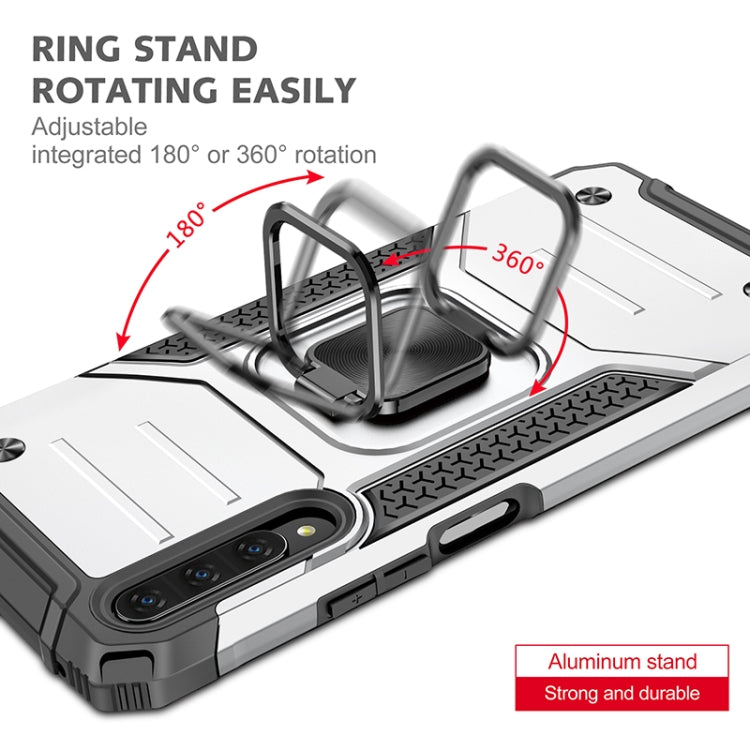 For Huawei Y9s Magnetic Armor Shockproof TPU + PC Case with Metal Ring Holder