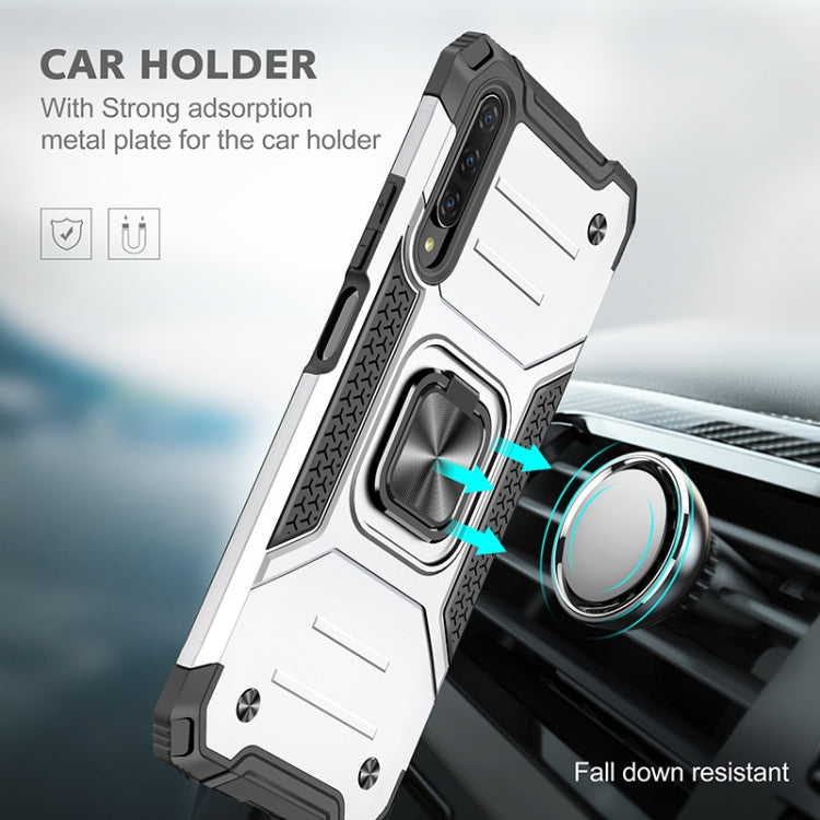 For Huawei Y9s Magnetic Armor Shockproof TPU + PC Case with Metal Ring Holder