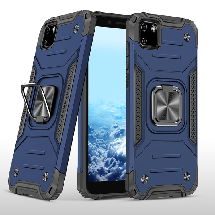 For Huawei Y5p(2020) Magnetic Armor Shockproof TPU + PC Case with Metal Ring Holder