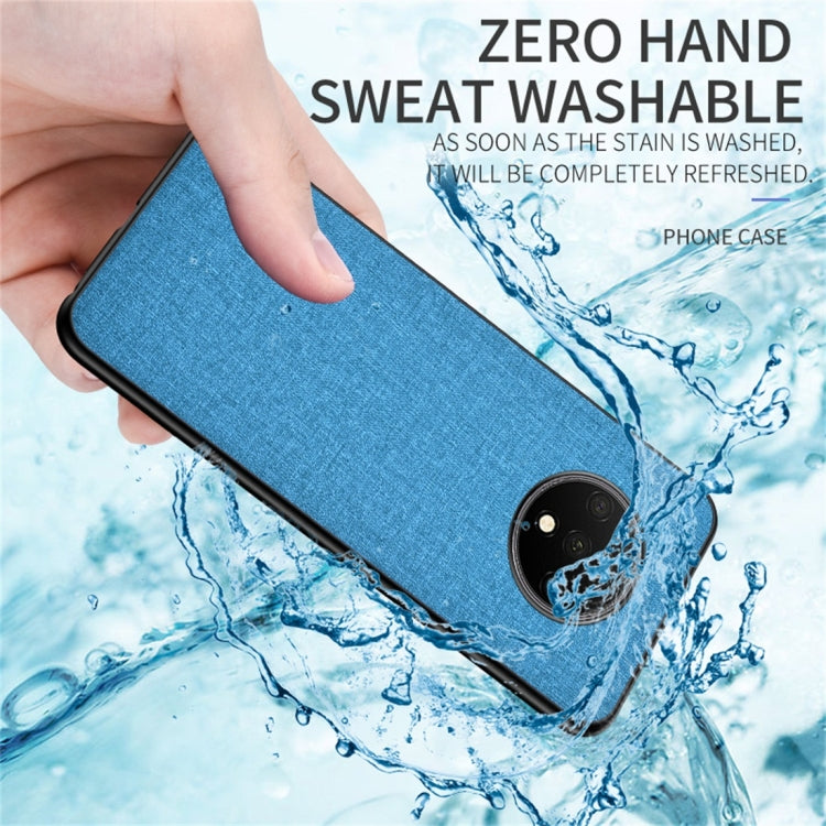 For OnePlus 7T Shockproof Cloth Texture PC+ TPU Protective Case