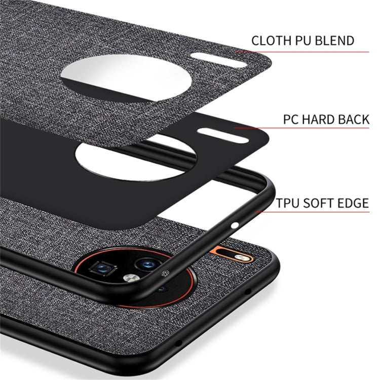 For Huawei Mate 30 Shockproof Cloth Texture PC+ TPU Protective Case