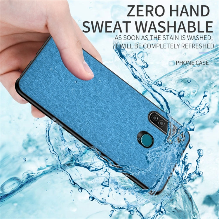 For OPPO Realme 5 Pro Shockproof Cloth Texture PC+ TPU Protective Case