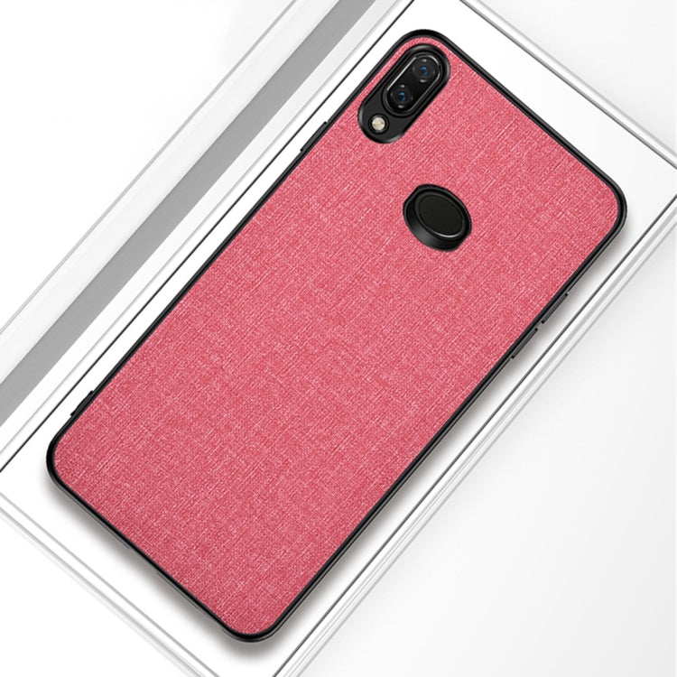 For Galaxy A10s Shockproof Cloth Texture PC+ TPU Protective Case