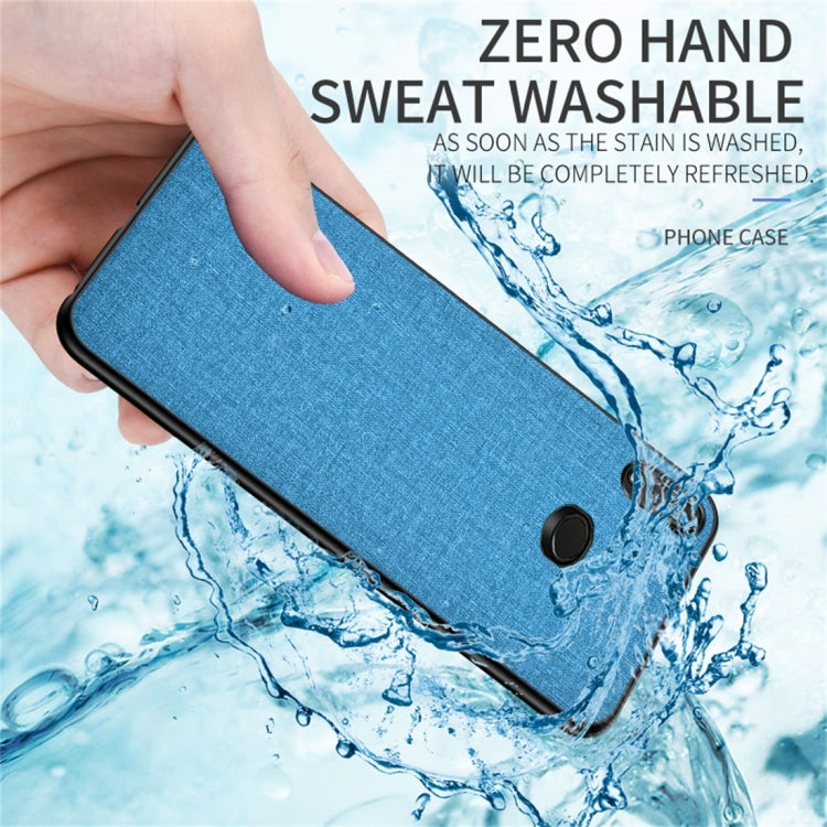 For Galaxy A10s Shockproof Cloth Texture PC+ TPU Protective Case