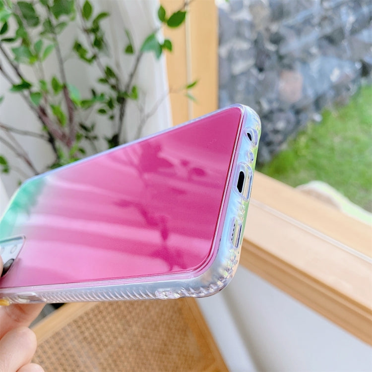 For Samsung Galaxy A32 5G Gradient Shockproof TPU + Acrylic Case with Detachable Buttons