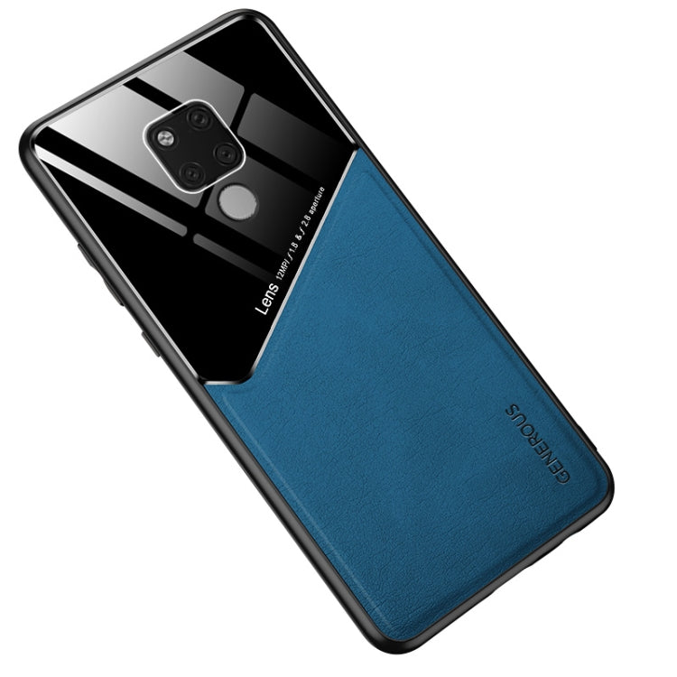 For Huawei Mate 20X All-inclusive Leather + Organic Glass Protective Case with Metal Iron Sheet