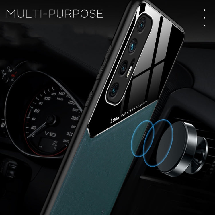 For Xiaomi Mi 10S All-inclusive Leather + Organic Glass Protective Case with Metal Iron Sheet