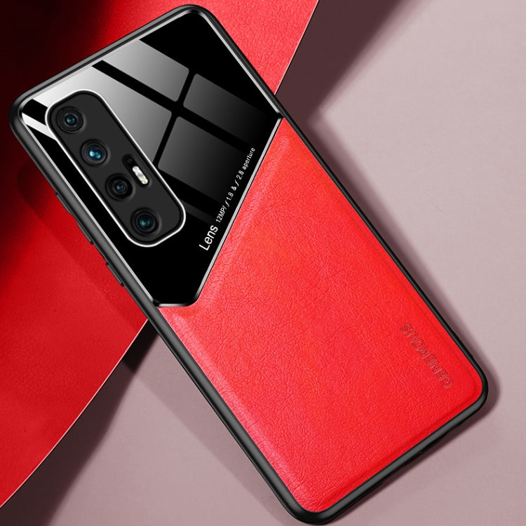 For Xiaomi Mi 10S All-inclusive Leather + Organic Glass Protective Case with Metal Iron Sheet