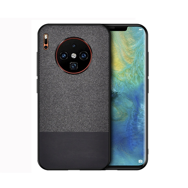 For Huawei Mate 30 Shockproof Splicing PU + Cloth Protective Case