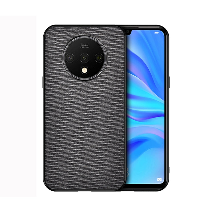 For OnePlus 7T Shockproof Cloth Texture PC+ TPU Protective Case