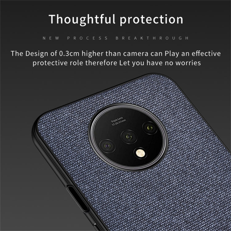 For OnePlus 7T Shockproof Cloth Texture PC+ TPU Protective Case