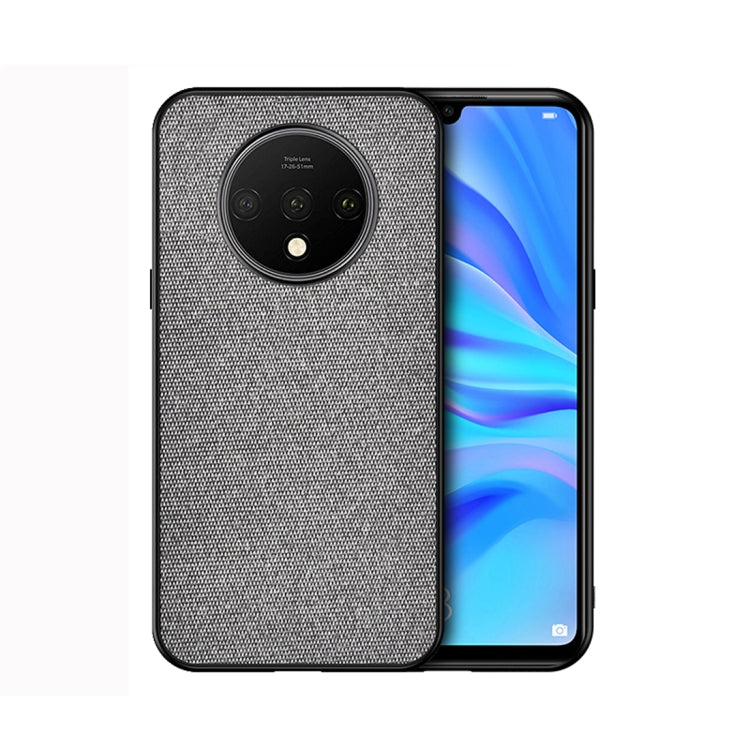 For OnePlus 7T Shockproof Cloth Texture PC+ TPU Protective Case