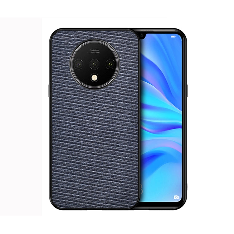 For OnePlus 7T Shockproof Cloth Texture PC+ TPU Protective Case